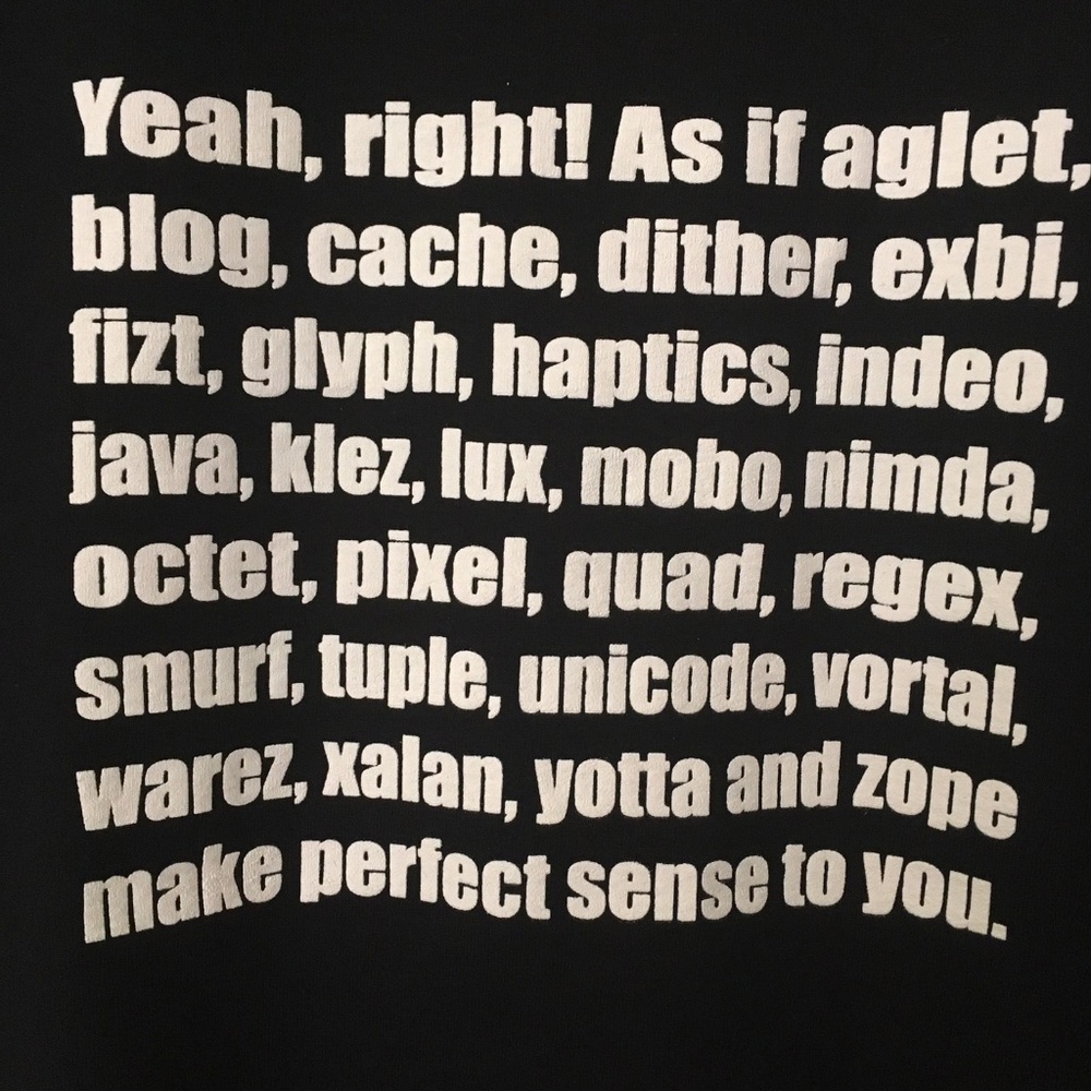 IT'S GEEK-2-ME cotton black t-shirt. Size XL New! - Picture 5 of 8